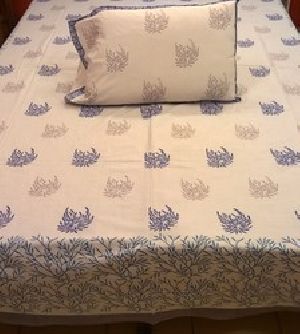 Block Printed Indian Decorative Bed Cover