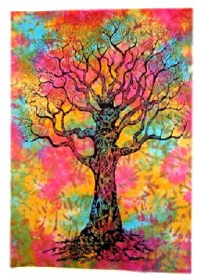 Tapestry Multicolor Tree Wall Hanging