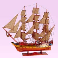 wooden ship model