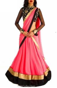 Designer lehenga choli with RedColor Lahenga and Dhupian Fabric - 917