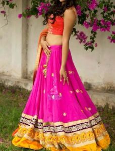 Designer lehenga choli with WhiteColor Lahenga and Net Fabric - 9255