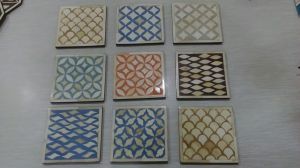 BONE INLAY COASTERS