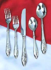 Brass with Silver Plating Steel Finish Cutlery Set