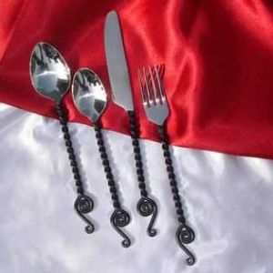 SM 557 Powder Coating Steel Cutlery Set