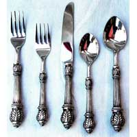 Steel Brass Cutlery Set (SM-1125A)