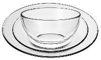 glass dinnerware