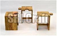 Wooden Stool Set