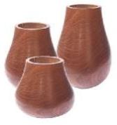 wooden vases