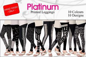 Printed Cotton Leggings