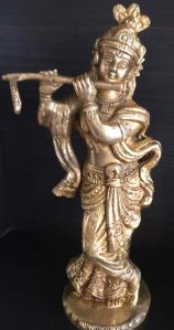 Brass Krishna Statue