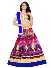 Multicoloured Net Lehenga Choli