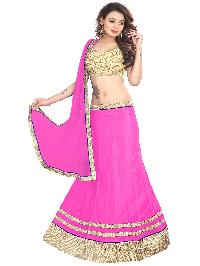 Pink Net Lehenga Choli