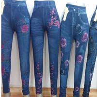 FANCY ANKLE LENGTH DENIM LEGGING