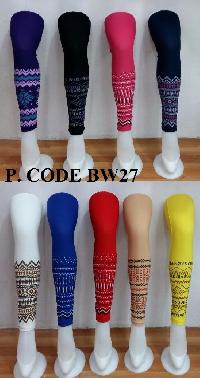 printed ankle length lycra leggings