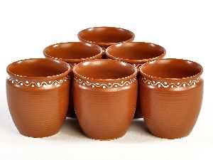 Terracotta Printed Kullad