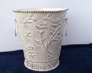 Metal Embossed Planter