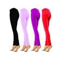 Womens Leggings-Plain Color Cotton Lycra