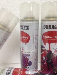 DURACOATS SHAKE N SPRAY CLEAR LAQUER PAINTS