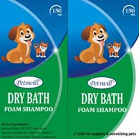 Petswill Dry Bath Foam Green Shampoo