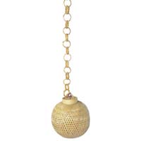 Bamboo Hanging Globe Lamp Big