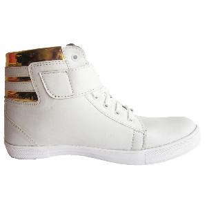 Sneakers (White & Golden)
