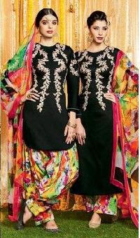 Crepe Patiala Suits