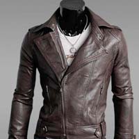 Mens Motorcycle Leather Jacket