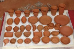 disposable terracotta crockery