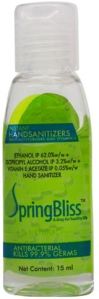 Springbliss Natural Fragrance Hand Sanitizer Bottle (15ml)