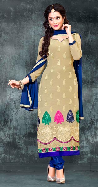 Cotton Embroidery Dress Material