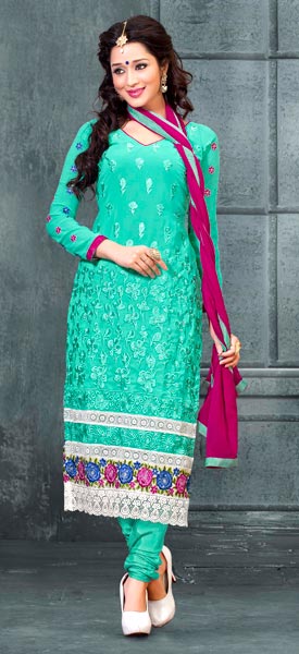 Cotton Embroidery Dress Material