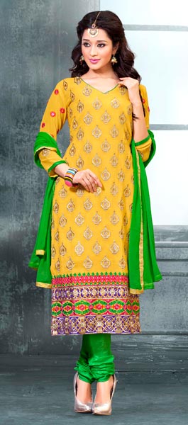 Cotton Embroidery Dress Material
