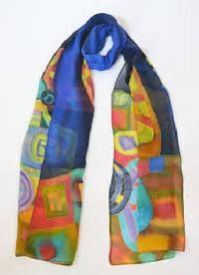 hand painted silk scarves