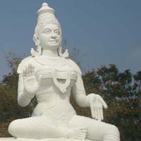 Marble Parvati Statue
