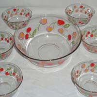 Glass Pudding Set