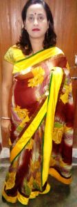 Velvet Border Saree