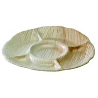 Palm Leaf Five Compartment Plate