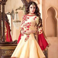 Partywear Glossy Readymade Anarkali Salwar Kameez