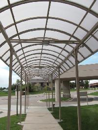 polycarbonate shade structure