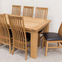Wooden Dining Table High Back Chair