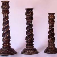 Designer Wooden Candle Holders 03