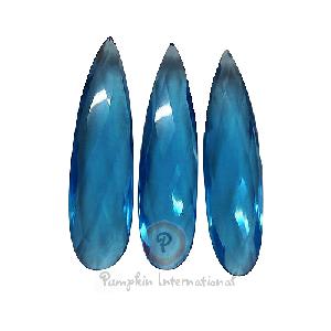 Blue Topaz Briolette Cut Gemstone