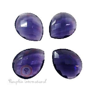 Pear Shaped Briolette Cut Iolite Gemstone