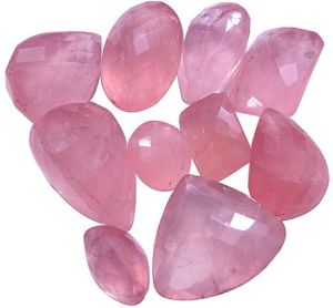 Rose Quartz Cut Gemstones