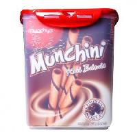 MUNCHINI WAFER STICKS CHOCOLATE FLAVOR PLASTIC CONTAINER