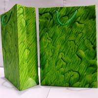 Green Handmade Paper Bags