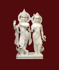 Marble Radha Krishna Statue