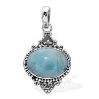 Gemstone Silver Pendant