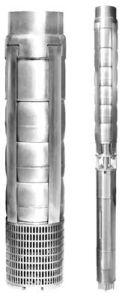 V8 Stainless Steel Borewell Submersible Pump Set (Water Filled)