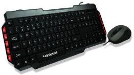 Emporis Combo  Multimedia Keyboard and Mouse Black